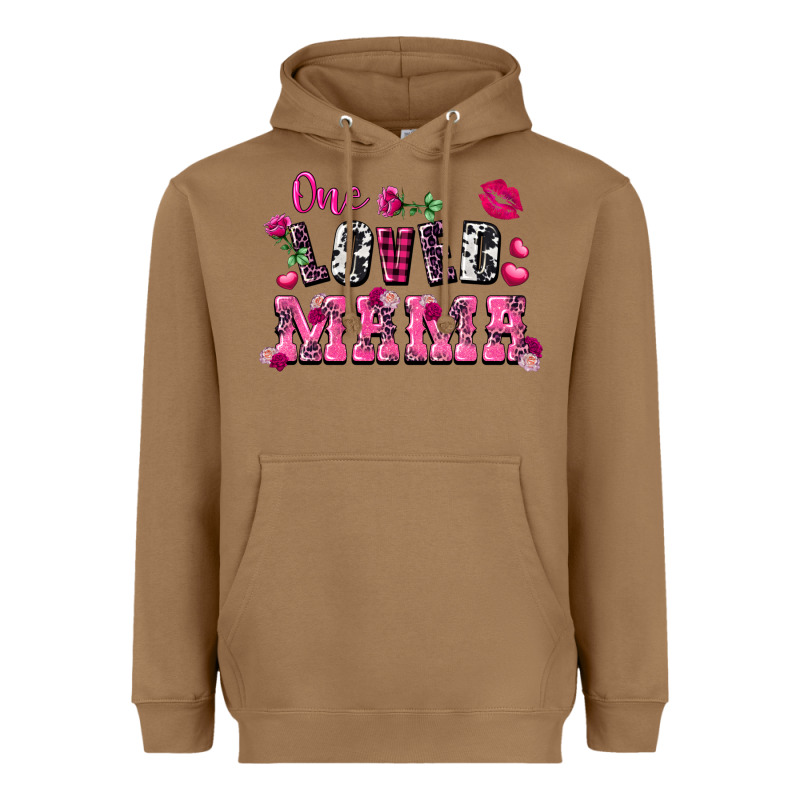 One Loved Mama Valentine's Day Heavyweight Hoodie by FaDigitalArtStudio | Teevron