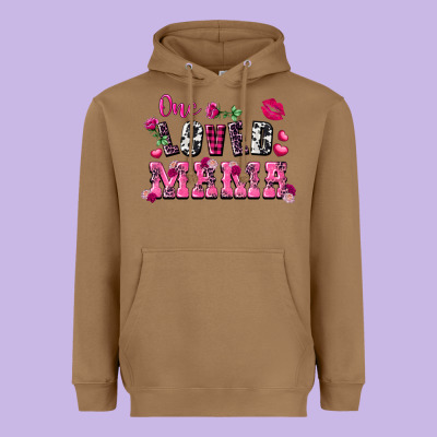 One Loved Mama Valentine's Day Heavyweight Hoodie Designed By Fadigitalartstudio
