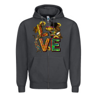 Smoke love juneteenth africa Zipper Hoodie - CowGirlArtShop