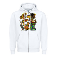 Love Juneteenth Africa Zipper Hoodie | Teevron