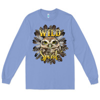 Colony Blue wild spirit owl Long Sleeve Tee - BarkalooDesign
