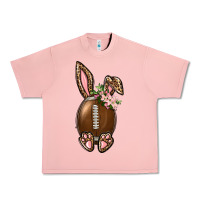 Salmon American Football Easter Bunny Urban Heavy Tee - BundleAndBundleShop