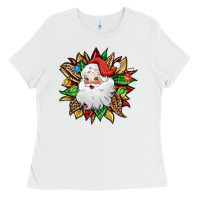 White santa claus sunflower Ladies Tee - Jasminsmagicworld