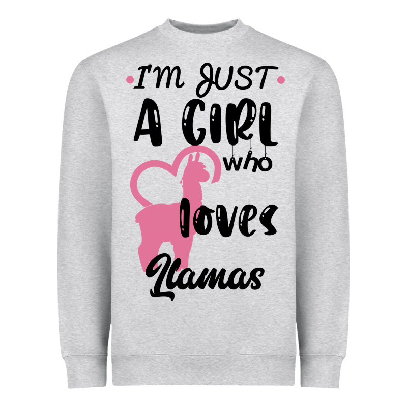 Just A Girl Who Loves Llamas I Love Llamas Heavyweight Sweatshirt by Bettercallsaul | Teevron