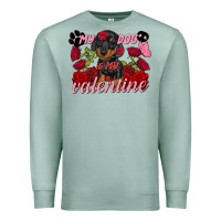 Seafoam My dog is my Valentine's Day Premium Sweatshirt - FaDigitalArtStudio