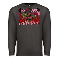 Smoke My dog is my Valentine's Day Premium Sweatshirt - FaDigitalArtStudio