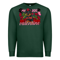 Sports Green My dog is my Valentine's Day Premium Sweatshirt - FaDigitalArtStudio