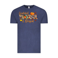 Vintage Denim grateful thankful and blessed Vintage Tee - MaliasSmallBusiness