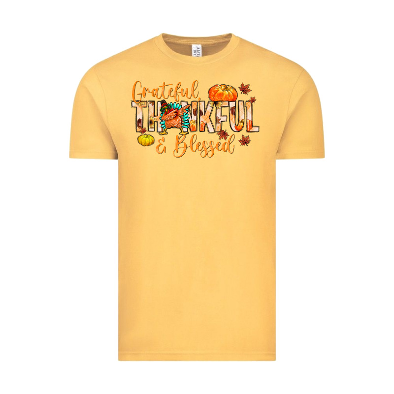 Grateful Thankful And Blessed Vintage Tee by MaliasSmallBusiness | Teevron