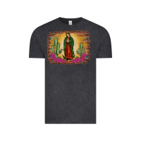 Vintage Black western our lady of Guadalupe Vintage Tee - JahusDesignShop