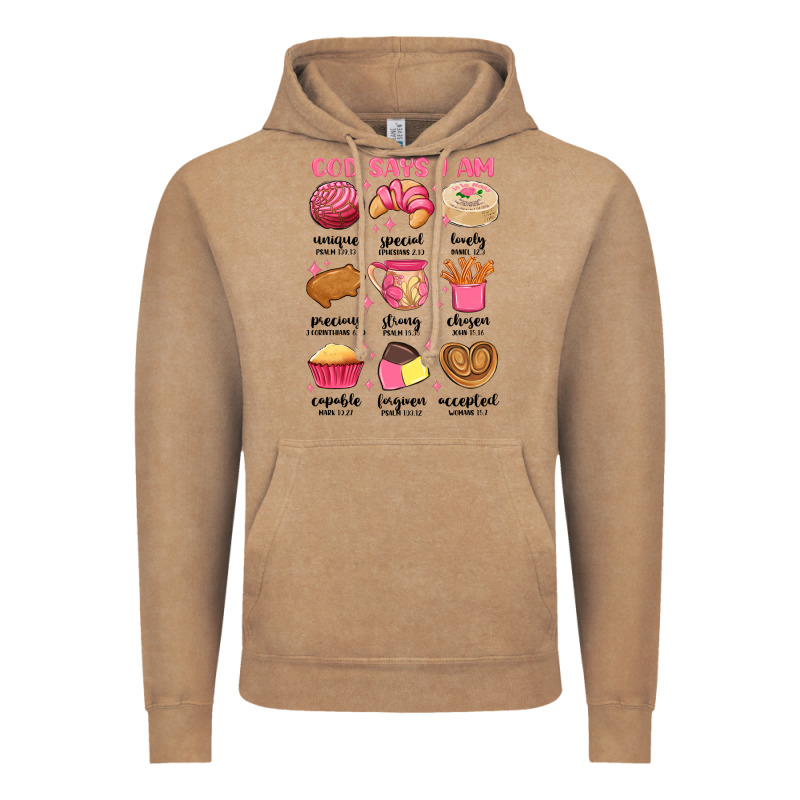 God Says I Am Mexican Pan Dulce Vintage Hoodie by MaliasSmallBusiness | Teevron