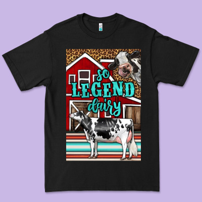 Western So Legend Dairy Holstein Cow Premium Tee Designed By Lillyallendesigns