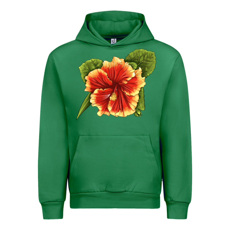 Hawaiian Hibiscus Flower Illustrations Urban Hoodie by LillyAllenDesigns | Teevron