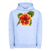 Pigment Grape Ice Hawaiian Hibiscus Flower Illustrations Urban Hoodie - LillyAllenDesigns