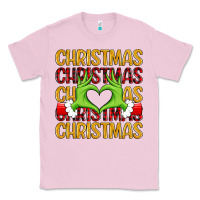 Bubblegum Pink christmas grinch heart hands Classic Tee - MaliasSmallBusiness