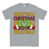 Heather Grey christmas grinch heart hands Classic Tee - MaliasSmallBusiness