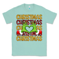 Seafoam christmas grinch heart hands Classic Tee - MaliasSmallBusiness