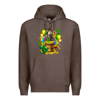 Coffee St. Patrick's Donkey with balloon Premium Hoodie - HowdyJamesFarm