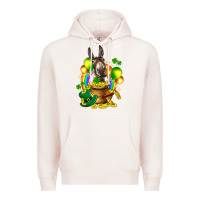 Pale Pink St. Patrick's Donkey with balloon Premium Hoodie - HowdyJamesFarm