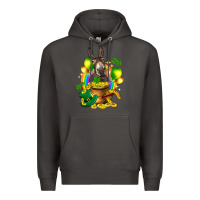 Smoke St. Patrick's Donkey with balloon Premium Hoodie - HowdyJamesFarm