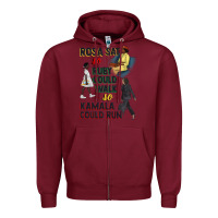 Burgundy rosa sat so ruby could walk so kamala could run juneteenth Zipper Hoodie - CowGirlArtShop