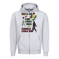 Heather Grey rosa sat so ruby could walk so kamala could run juneteenth Zipper Hoodie - CowGirlArtShop