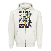 Oatmeal Heather rosa sat so ruby could walk so kamala could run juneteenth Zipper Hoodie - CowGirlArtShop