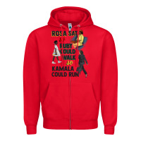Red rosa sat so ruby could walk so kamala could run juneteenth Zipper Hoodie - CowGirlArtShop