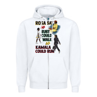 Rosa Sat So Ruby Could Walk So Kamala Could Run Juneteenth Zipper Hoodie | Teevron