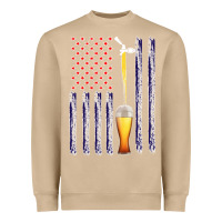 Mushroom American Flag Beer Heavyweight Sweatshirt - Bettercallsaul