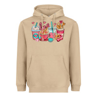 Mushroom valentines day coffee cups (1) Heavyweight Hoodie - OliviaCreatesArt