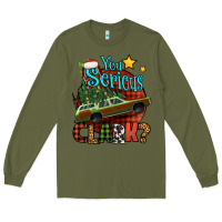 Army Green you serious clark with christmas car Long Sleeve Tee - Jasminsmagicworld