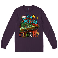 Plum you serious clark with christmas car Long Sleeve Tee - Jasminsmagicworld