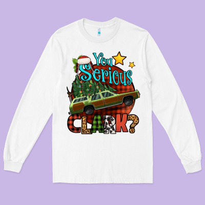 You Serious Clark With Christmas Car Long Sleeve Tee Designed By Jasminsmagicworld