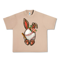 Burro Baseball Easter Bunny Urban Heavy Tee - BundleAndBundleShop
