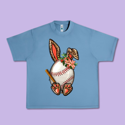 Baseball Easter Bunny Urban Heavy Tee Designed By Bundleandbundleshop