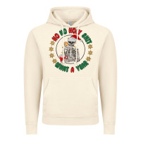 Vintage Artic ho ho holly shit skeleton santa Vintage Hoodie - MaliasSmallBusiness