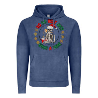Vintage Denim ho ho holly shit skeleton santa Vintage Hoodie - MaliasSmallBusiness