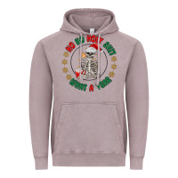 Vintage Zinc ho ho holly shit skeleton santa Vintage Hoodie - MaliasSmallBusiness