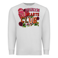 Dove Grey Broken heart club Premium Sweatshirt - FaDigitalArtStudio