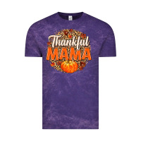 Cloud Purple Thankful Mama Vintage Tee - MaliasSmallBusiness