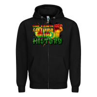 Black one month cant hold our history Zipper Hoodie - CowGirlArtShop