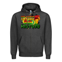 Charcoal Heather one month cant hold our history Zipper Hoodie - CowGirlArtShop