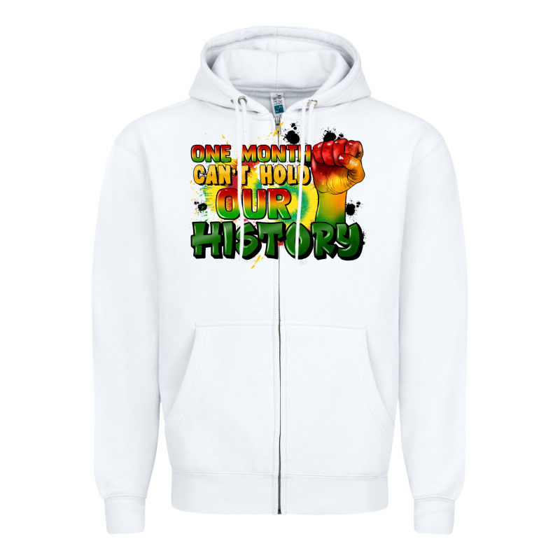 One Month Cant Hold Our History Zipper Hoodie by CowGirlArtShop | Teevron