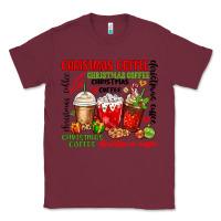 Burgundy Christmas coffee Classic Tee - MaliasSmallBusiness