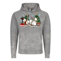 Cloud Rock christmas snowmen with wine Vintage Hoodie - MaliasSmallBusiness