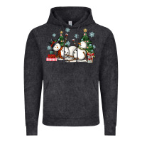 Vintage Black christmas snowmen with wine Vintage Hoodie - MaliasSmallBusiness