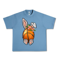 Pebble Blue Basketball Easter Bunny Urban Heavy Tee - BundleAndBundleShop