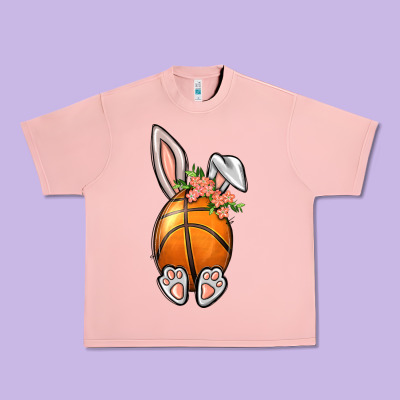 Basketball Easter Bunny Urban Heavy Tee Designed By Bundleandbundleshop