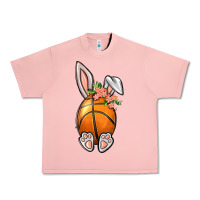 Salmon Basketball Easter Bunny Urban Heavy Tee - BundleAndBundleShop